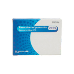 Paracetamol pensavital 650 mg comprimidos efg 20 comprimidos