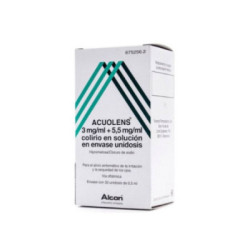 Acuolens 3 mg/ml + 5,5 mg/ml colirio en solucion 30 monodosis 0,5 ml