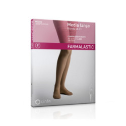 Farmalastic Media Larga Compresión Fuerte Blonda Grande