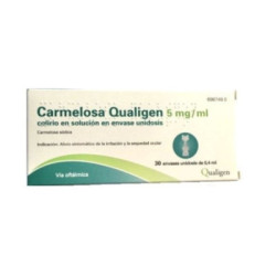 Carmelosa qualigen 5 mg/ml colirio en solucion 30 monodosis 0,4 ml