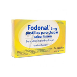 Fodonal 3 mg 24 pastillas para chupar (sabor limon)
