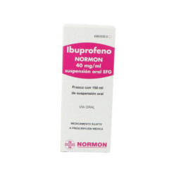 Ibuprofeno normon efg 40 mg/ml suspension oral 1 frasco 150 ml