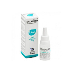 Siccafluid 2,5 mg g gel oftalmico 1 tubo 10 g