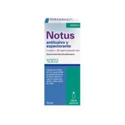 Notus antitusivo y expectorante 2 mg ml 20 mg ml solucion oral 1 frasco 200 ml